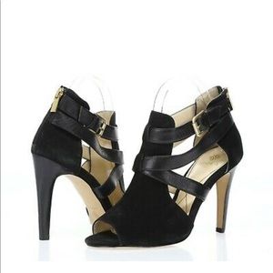 Isola Peep Toe Suede Bootie